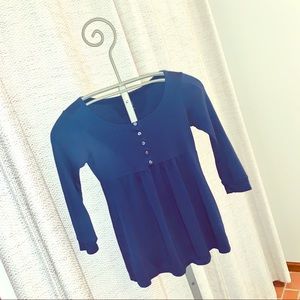 GAP 3/4 Sleeve Navy Blue Tunic
